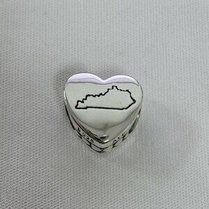 Pandora Y'ALL Exclusive Travel Heart Charm Pendant, S925 Silver Jewelry